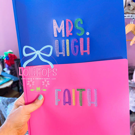 Personalized Plastic Folder