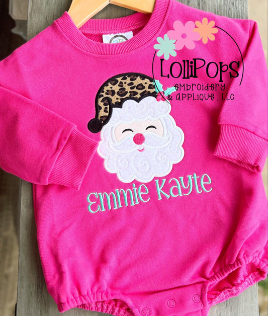 Girl Santa Bubble Sweatshirt