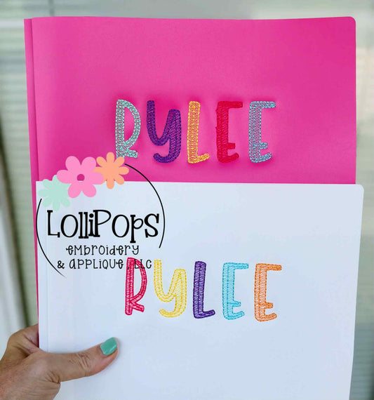 Personalized Plastic Folder